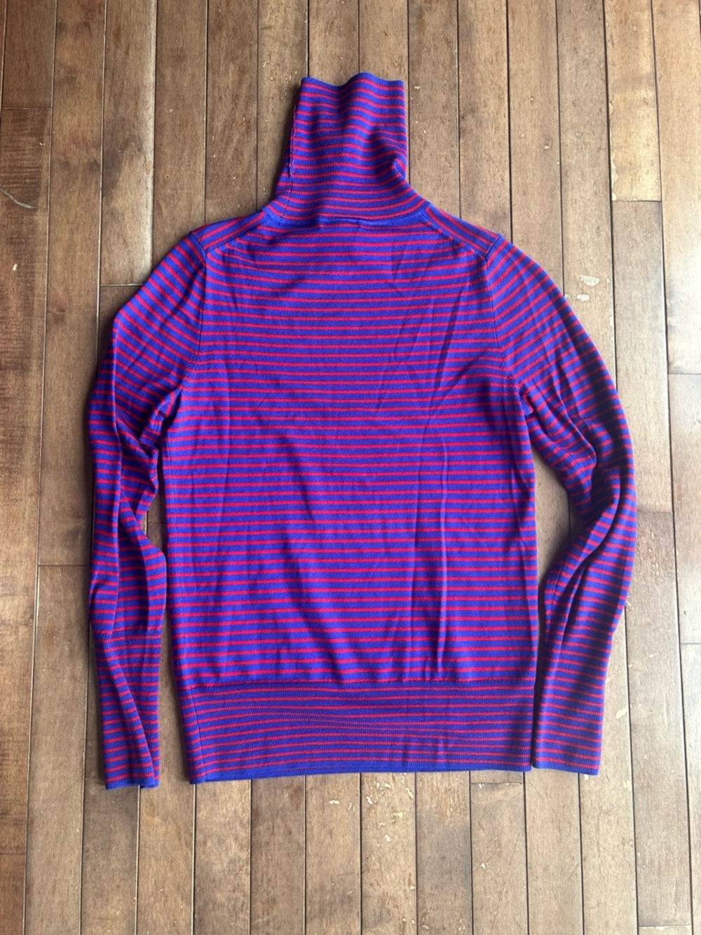 J. Crew Women’s Merino Striped Turtleneck Sweater in Size Small - Picture 5 of 8